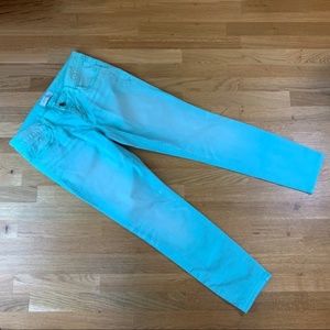 4 Express Stella Low Rise Ankle Mint Jeans